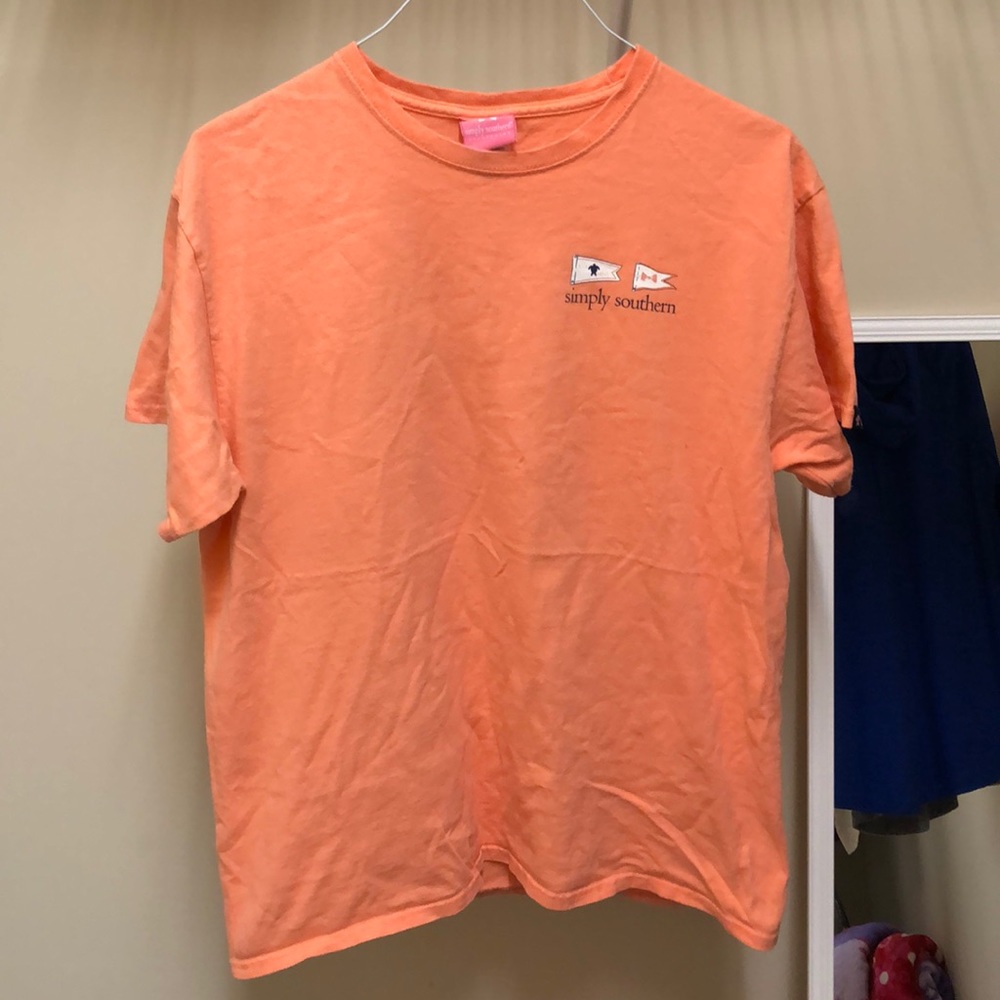 SIMPLY SOUTHERN light orange tshirt